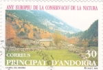 Stamps : Europe : Andorra :  la vall del Madriu