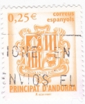 Stamps Andorra -  escudo