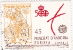 Sellos del Mundo : Europa : Andorra : carta del descubriment de Basilea 1484