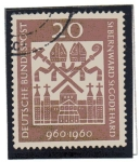 Stamps Germany -  Milenio nacimiento San Bernardo y San Godehard