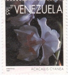 Stamps Venezuela -  acacallis cyanea