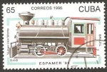 Sellos de America - Cuba -  Locomotora de Brasil