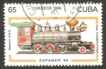 Stamps Cuba -  Locomotora de República Dominicana