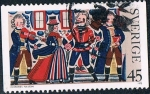 Stamps : Europe : Sweden :  NAVIDAD 1973. PINTURAS RÚSTICAS DEL SIGLO XVIII. Y&T Nº 808