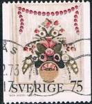 Sellos de Europa - Suecia -  NAVIDAD 1973. PINTURAS RÚSTICAS DEL SIGLO XVIII. Y&T Nº 809