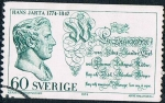 Sellos de Europa - Suecia -  BICENT. DEL NACIMIENTO DE HANS JARTA, POLÍTICO Y ESCRITOR. Y&T Nº 821