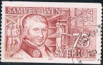 Stamps Sweden -  BICENT. DEL NACIMIENTO DEL INGENIERO E INDUSTRIAL SAMUEL OWEN. Y&T Nº 822