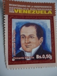 Stamps : America : Venezuela :  Bic.Independencia Rep. Bolivariana de V/zuela.Firmante del Acta: Juan José de Maya