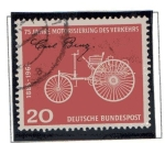 Stamps Germany -  75 aniversario del Automovil - Benz