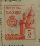 Stamps Spain -  castillo de olite