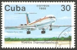 Stamps Cuba -  2853 - Vuelo Transatlantico, Habana Paris