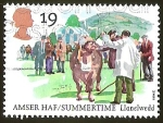 Stamps : Europe : United_Kingdom :  AMSER HAF/SUMMERTIME - LLANELWEDD