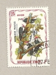 Stamps Haiti -  Geophiloeus pileatus