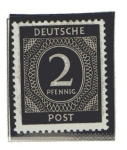 Stamps : Europe : Germany :  Cifras