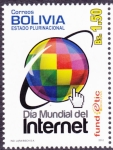 Sellos de America - Bolivia -  Dia Mundial del Internet