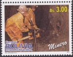 Stamps Bolivia -  Trabajos y Oficios - Minero