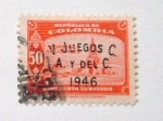 Sellos del Mundo : America : Colombia : V JUEGOS C.A Y DEL C.1946