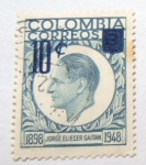 Stamps : America : Colombia :  JORGE ELIECER GAITAN