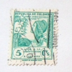 Stamps Colombia -  LOOR A LA CONSTITUCION Y A LAS LEYES