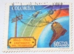 Stamps : America : Colombia :  CENTENARIO DEL TELEGRAFO 1865-1965