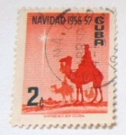 Stamps Cuba -  NAVIDAD 1956-1957
