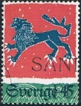 Stamps : Europe : Sweden :  NAVIDAD 1974. BORDADOS DE LANA DE LOS SIGLOS XV Y XVI. Y&T Nº 857
