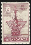 Stamps Spain -  Stern of Santa María