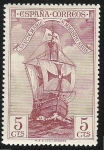 Stamps Spain -  Bow of Santa María
