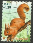Stamps France -  La ardilla
