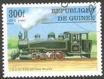 Stamps Guinea -  Locomotora Vulcan