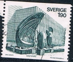 Stamps Sweden -  LA GRUTA DE LOS VIENTOS. ESCULTURA DE ERIC GRATE. Y&T Nº 916