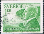 Stamps : Europe : Sweden :  VERNER VON HEIDENSTAM, PREMIO NOBEL DE LITERATURA DE 1916. Y&T Nº 950