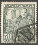 Stamps Spain -  Franco y Castillo de la Mota