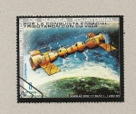 Stamps Equatorial Guinea -  Pagaron con su vida la exploración espacial