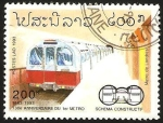 Stamps Laos -  Metro de Londres