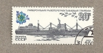 Stamps Russia -  Barco base