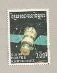 Sellos de Asia - Camboya -  Satélites espaciales