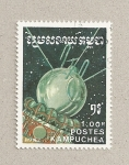 Stamps Cambodia -  Satélites espaciales