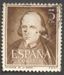 Stamps Spain -  Literatos. Calderon de la Barca