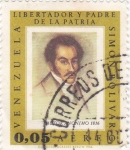 Sellos de America - Venezuela -  libertador y padre de la patria-Simón Bolívar