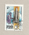 Stamps Hungary -  25 años de exploración espacial