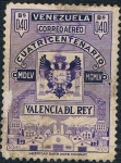 Stamps Venezuela -  4º CENT DE VALENCIA DEL REY .&T Nº 581