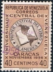 Stamps Venezuela -  PRIMER FESTIVAL AMERICANO DEL LIBRO. Y&T Nº 536