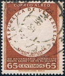 Stamps : America : Venezuela :  150º ANIV. DEL JURAMENTO DE BOLIVAR. Y&T Nº A-619