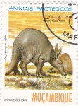 Stamps Mozambique -  Animales protegidos-Ozycteropus afer