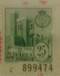 Stamps Spain -  antiguo castillo de olite