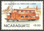 Sellos de America - Nicaragua -  150 anivº del ferrocarril alemán