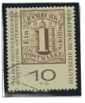 Stamps : Europe : Germany :  Centenario del sello en Hamburgo