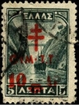 Stamps Europe - Greece -  República. Canal de Corinto. 1927.