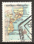 Sellos de Africa - Mozambique -  Mapa de Mozambique.